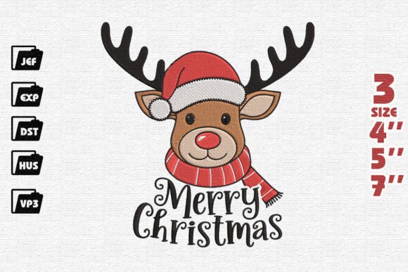 Reindeer Shcaled Merry Christmas